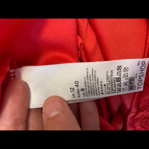 Topshop | Red Crochet Dress - Picture 8 of 8